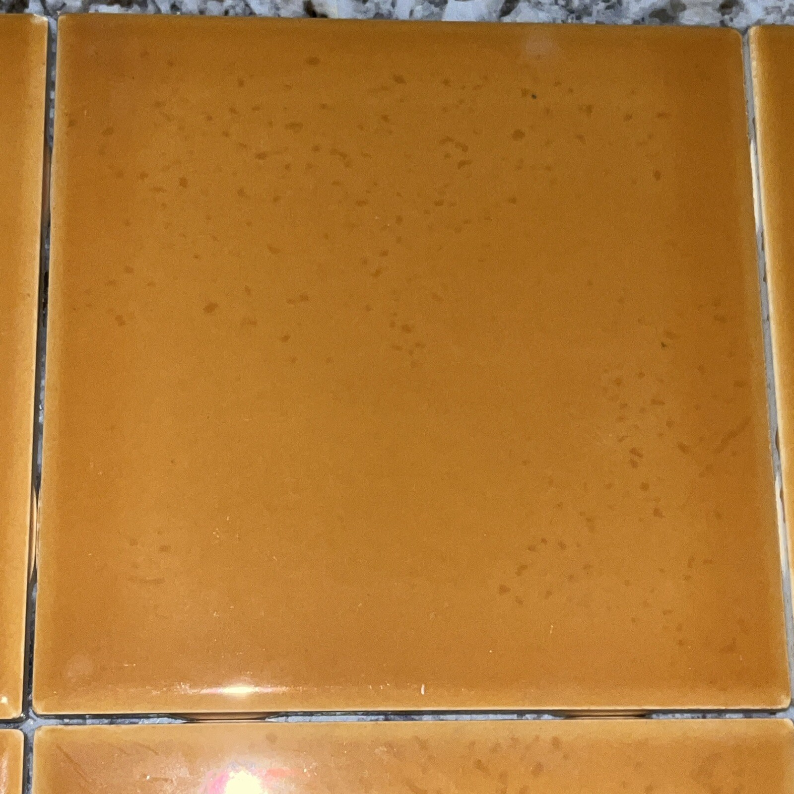 6 pcs. Mustard Seed KK04 Ceramic Tiles Daltile 4-1/4″ New Free Shipping USA