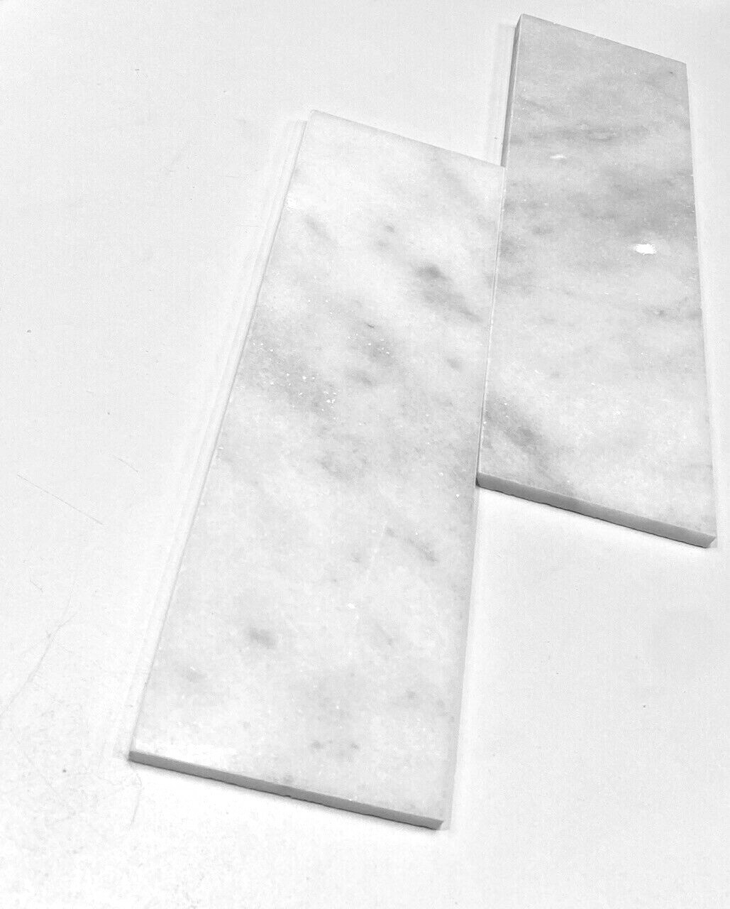 Carrara White 4×12 Polished Marble Tile Wall Backsplash Bath (1 SF)