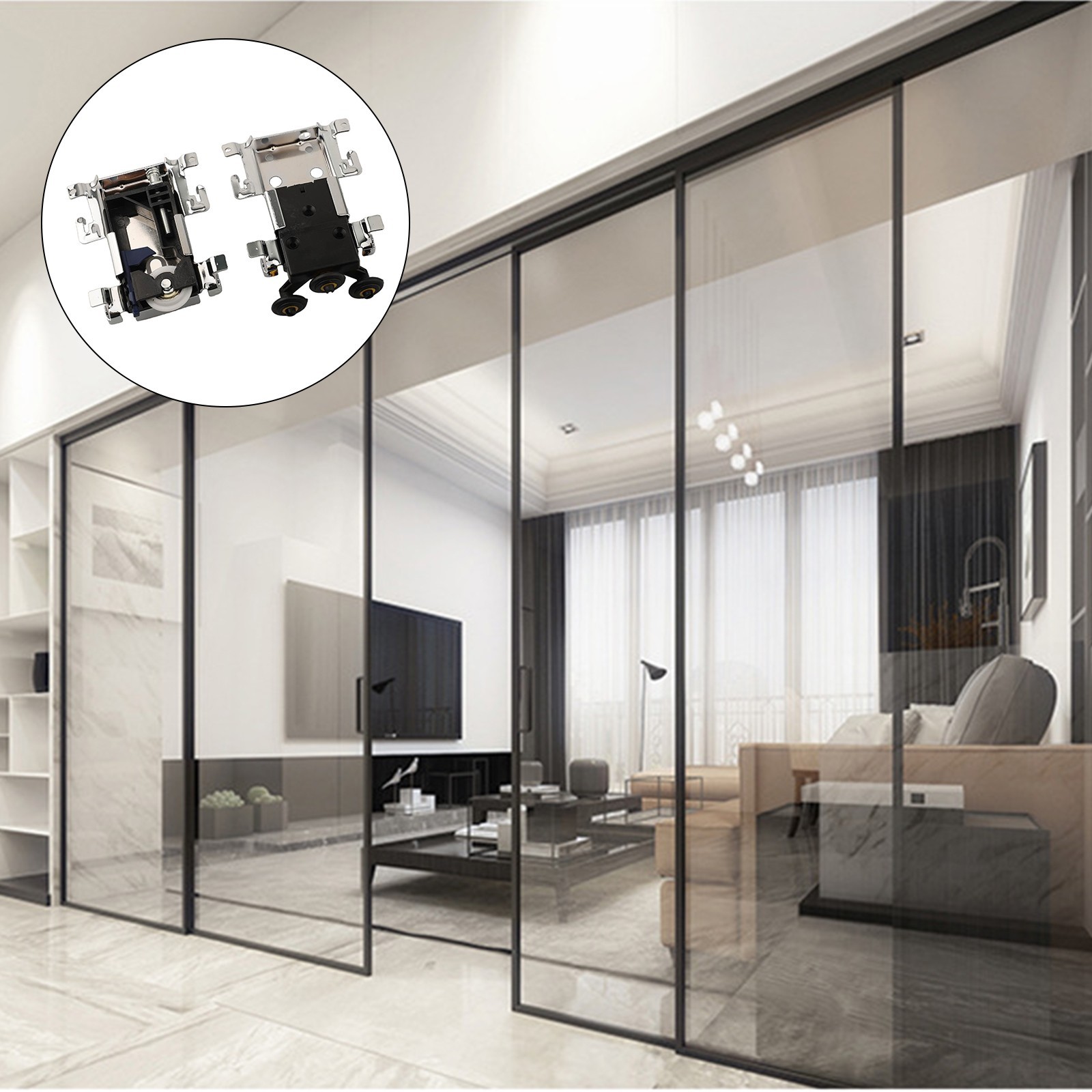 Wardrobe Roller System with Reliable Nylon and Plastic Components Easy to Use