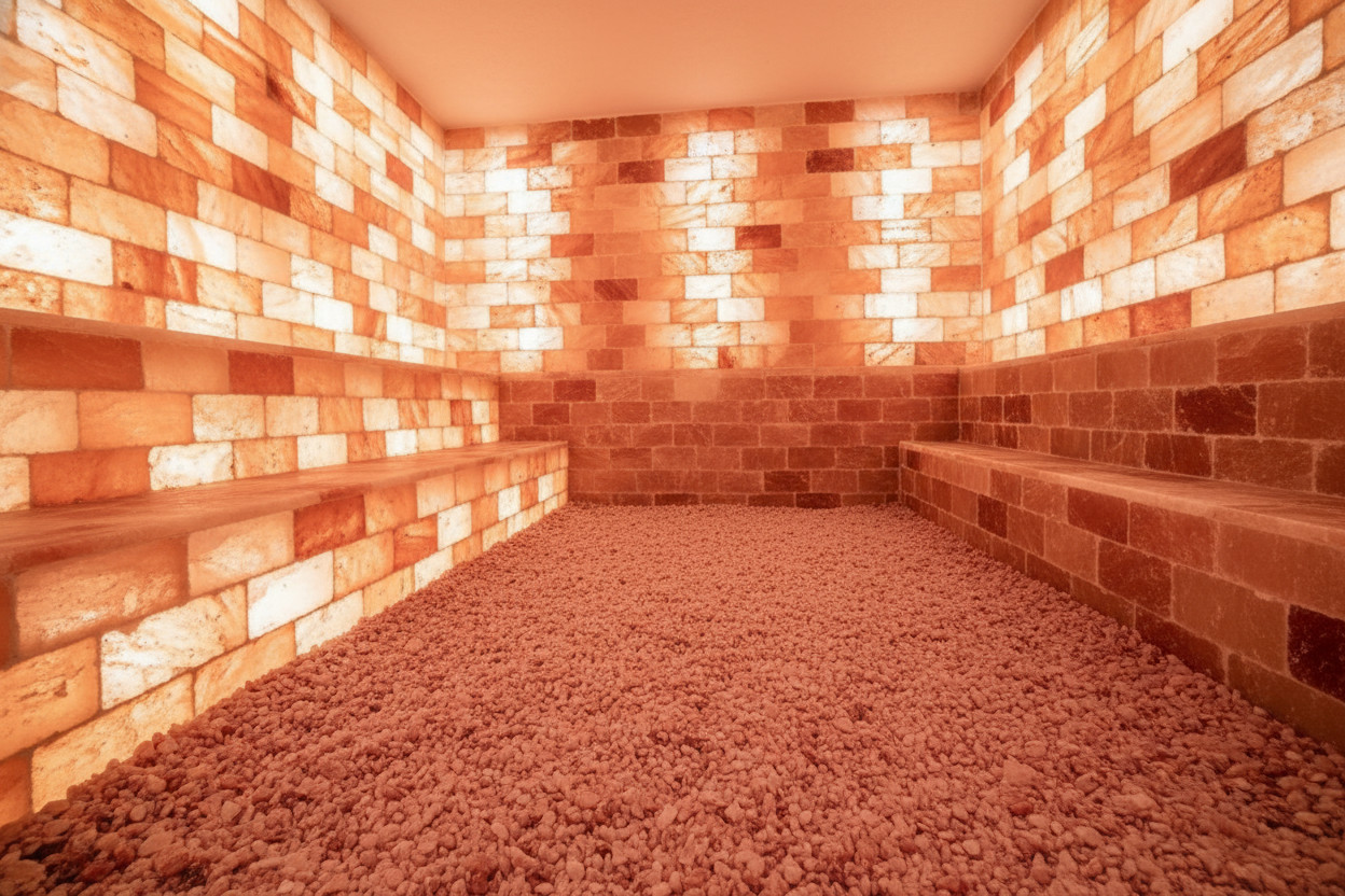 SALT ROOM! 16’x16′ 256 Sq ft Himalayan Salt Cave Sauna Chamber Relaxation NEW!