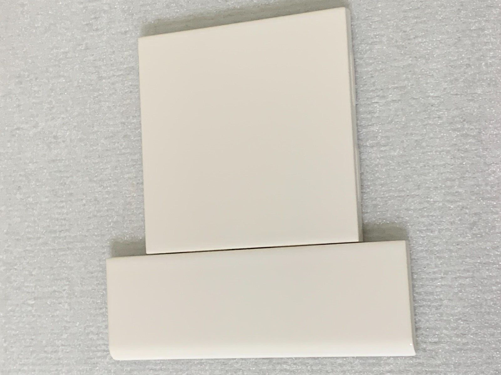 New Vintage 2″ x 6″ Bright White Gloss Made In USA *6* pcs