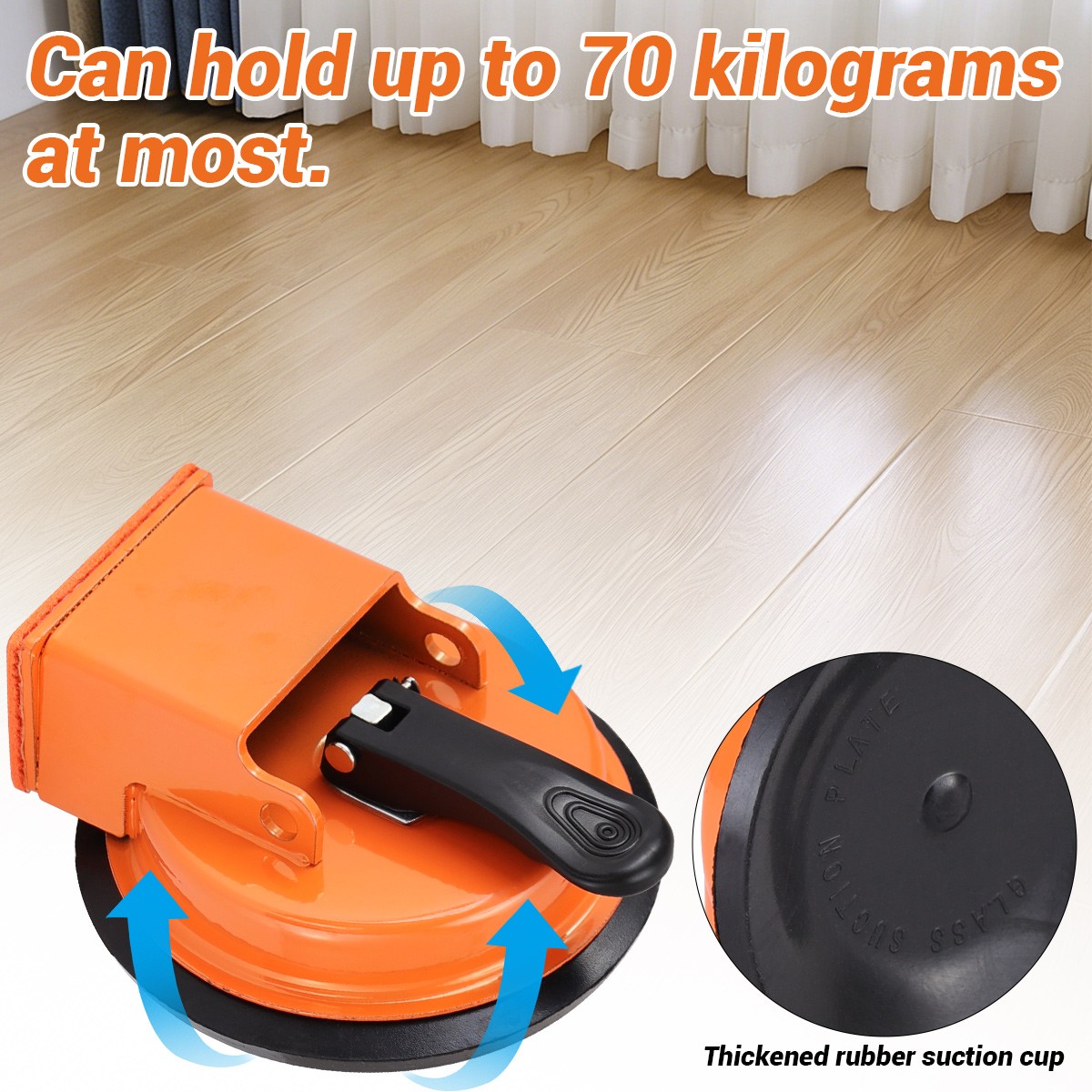 Floor Gap Fixer Strong Suction Cup Tool for Hardwood-Laminate and Vinyl Flooring