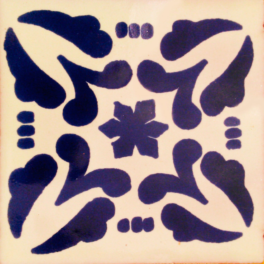 C#119) MEXICAN TILES CERAMIC HAND MADE SPANISH INFLUENCE TALAVERA MOSAIC ART