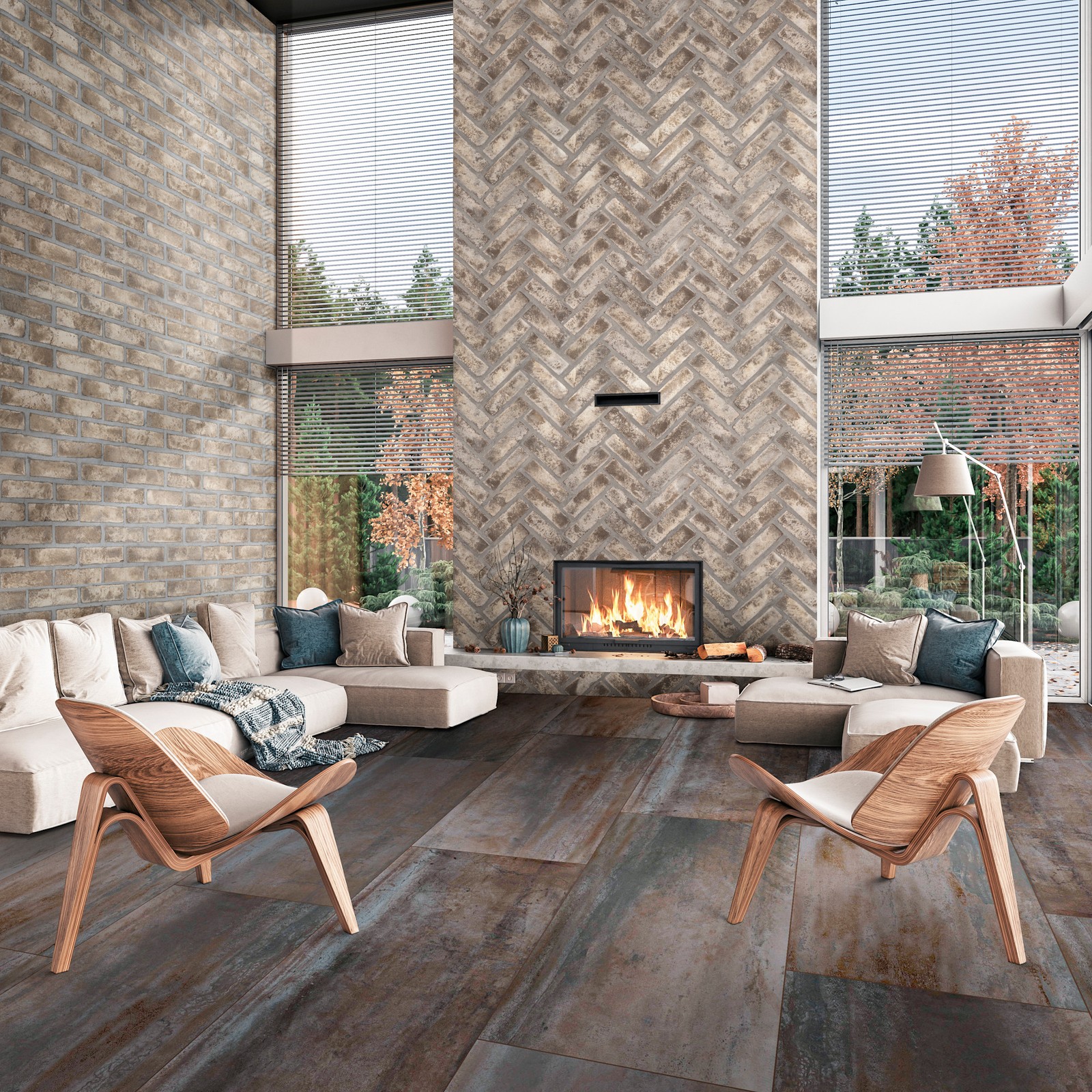 Ackland AKNPTVAN24X48M-CA Vante – 24″ x 48″ Porcelain Solid Floor – Nacre