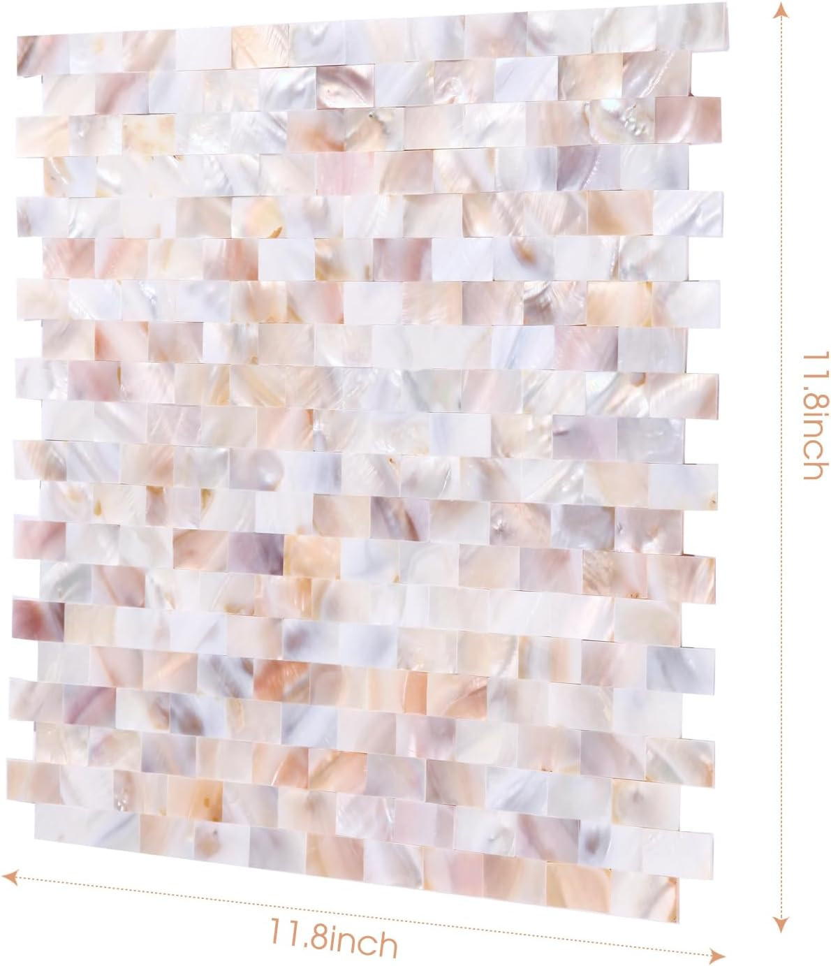 Colorful Pearl Shells Peel and Stick Backsplash Tiles for Kitchen & Bath