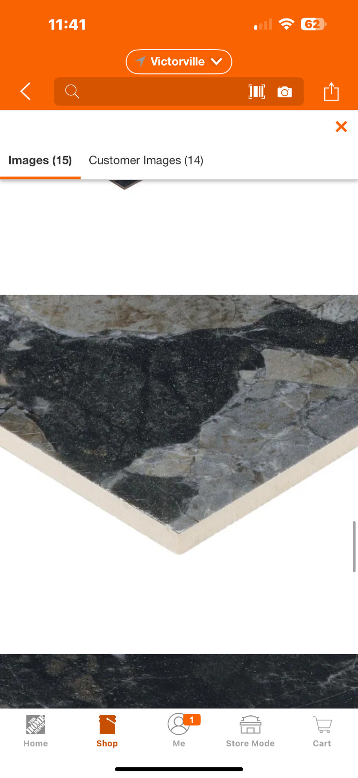 Daltile Santa Loma Nightfall 24 in. x 48 in. Polished Porcelain Stone Look Floor