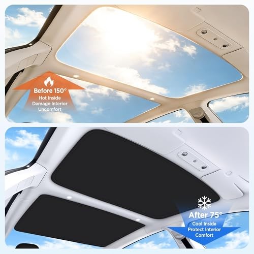 2026 Upgrade Sunshade Roof for Tesla Model 3 Highland Model 3 2022-2026 Black