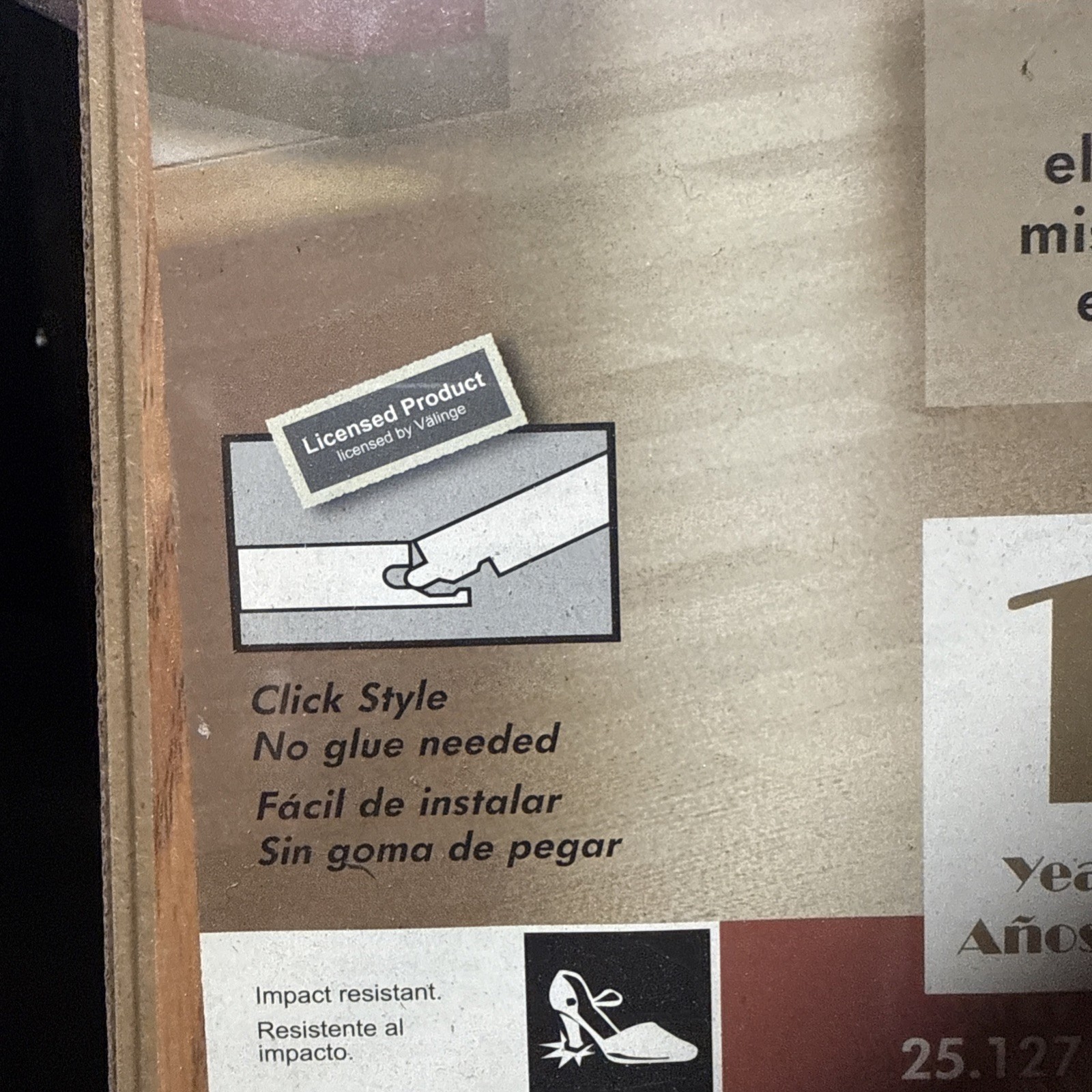 Silver Click Plus 9MM 7.59 in W X 47.64 in L Click Lock Laminate Wood Flooring