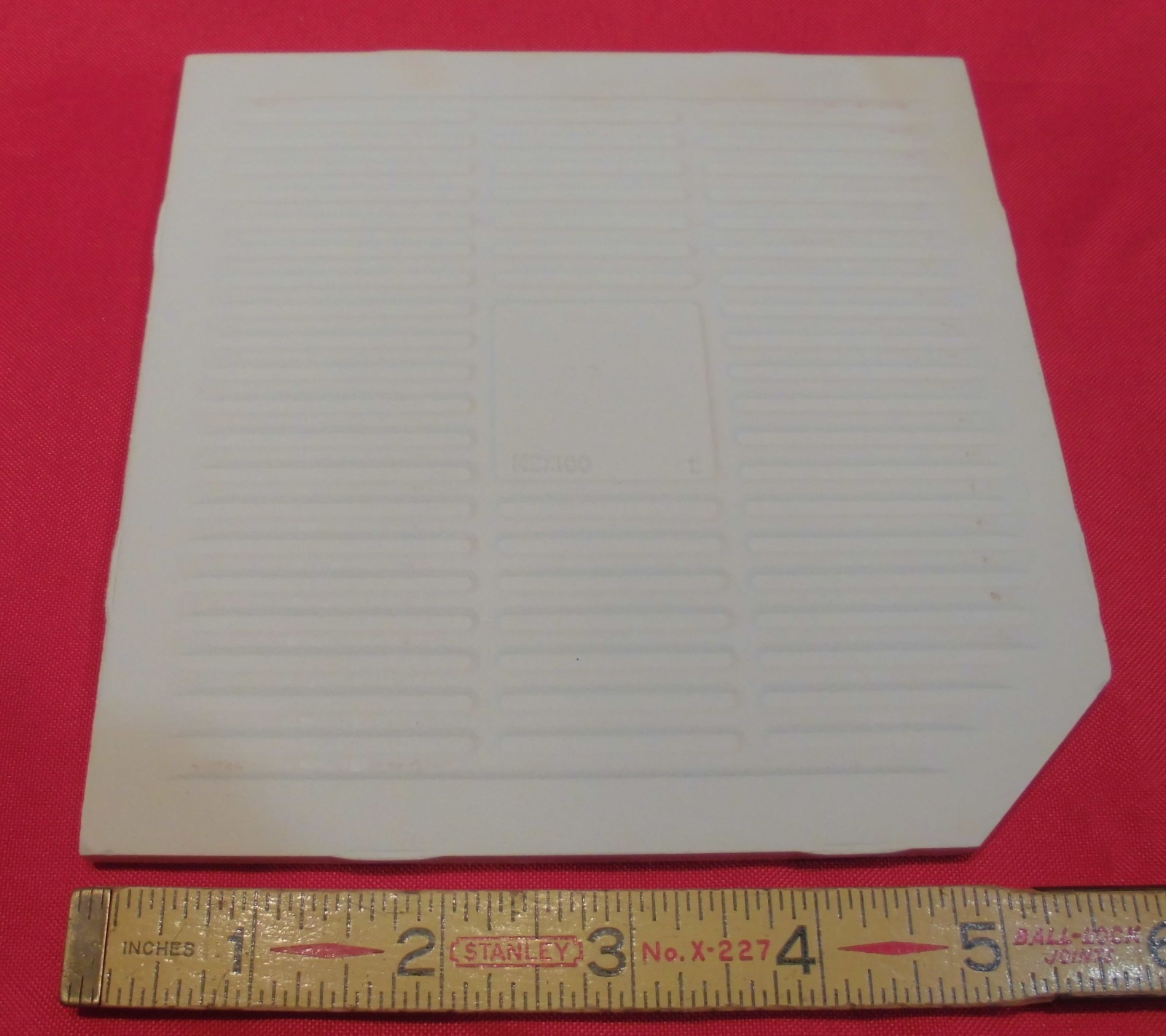 *Designer White* Matte Ceramic Floor Tile, Clipped by American Olean 6″ *NOS*