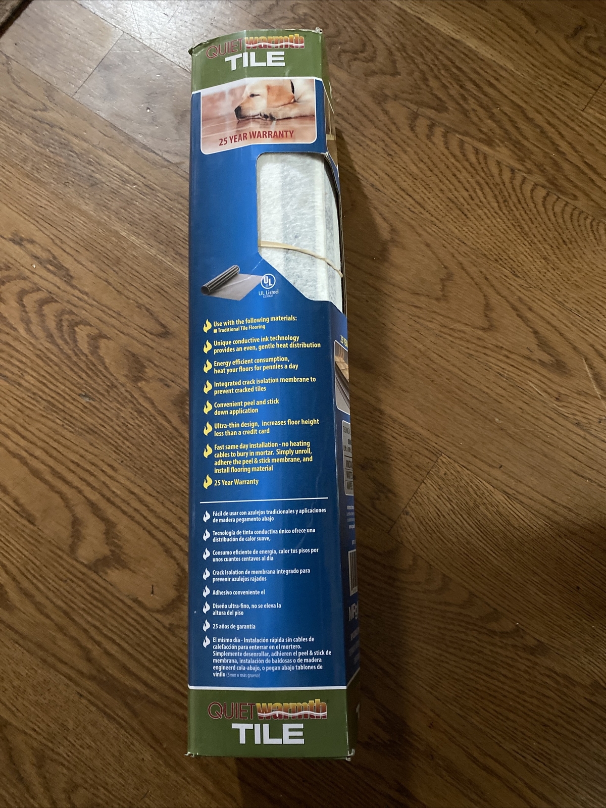 QuietWarmth Under Floor Warming 240V 12-Watt Waterproof Flexible Carbon Film