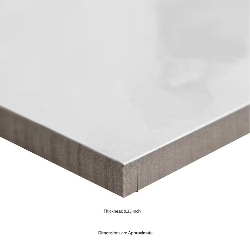 Calgary Onyx 32 In. X 64 In. Polished Porcelain Marble Look Floor and Wall Tile