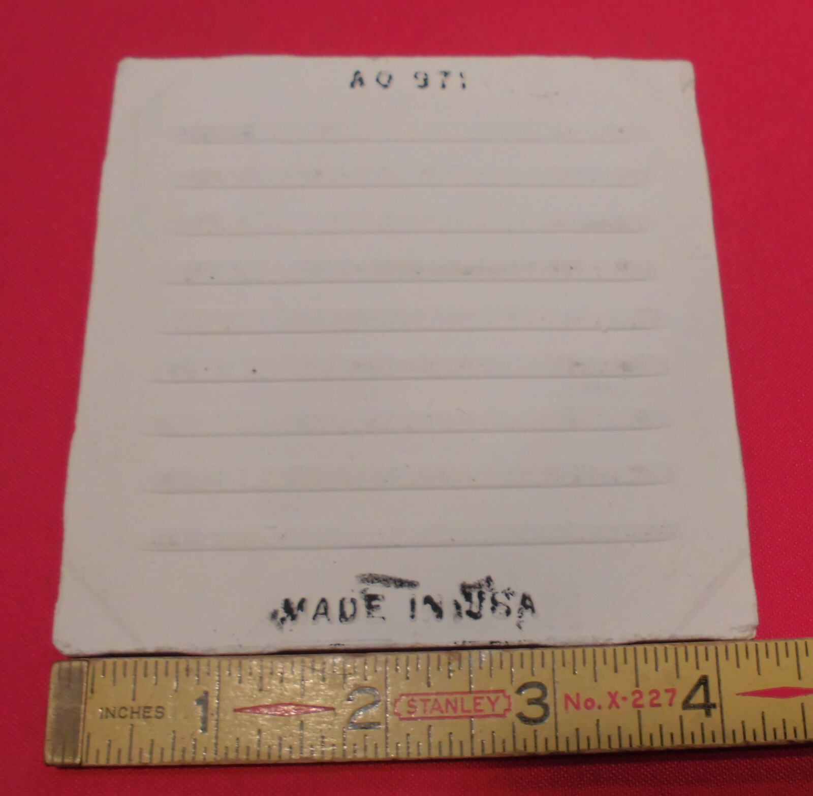 1 pc. Vintage Ceramic Tile *Maize Color* American Olean; 4-1/4″ Matte +Yellow