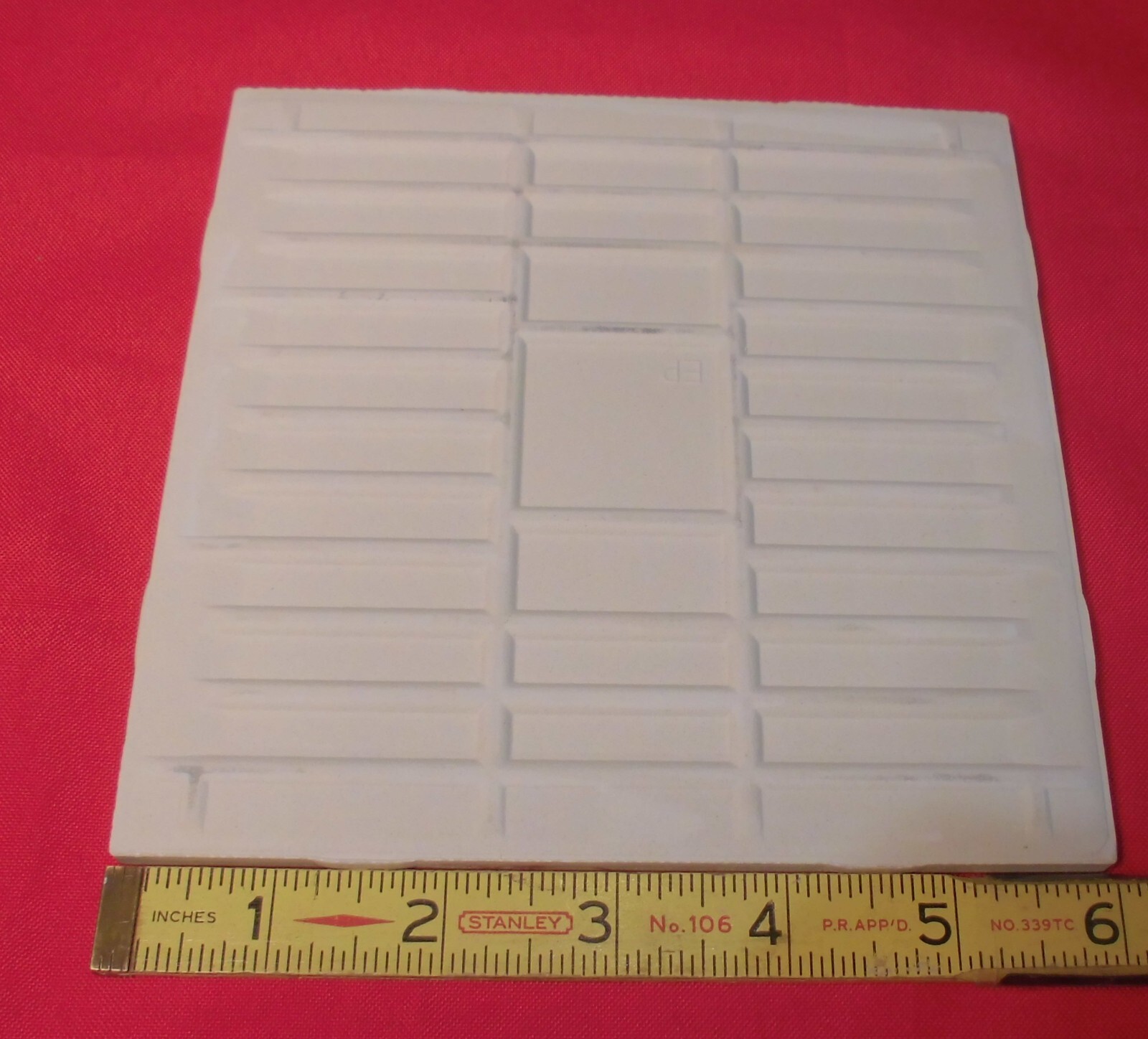 1 pc. Burgundy: 6″ X 6″ Glossy Ceramic Tile by American Olean Co. New Stock