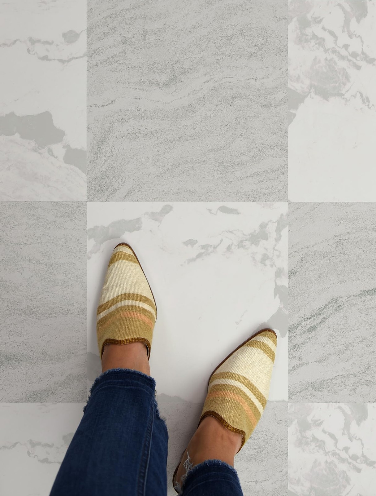 12×12 Peel and Stick Floor Tiles Bonneville Beige Self Adhesive Flooring