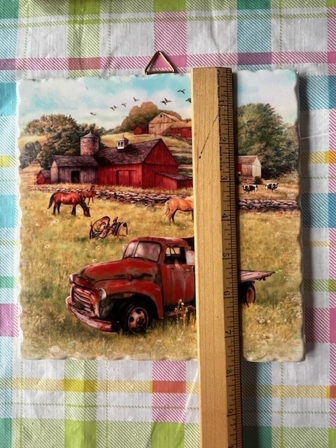 Brand New 7.5″ X 7.5″ Tile of Summer Afternoon On The Farm