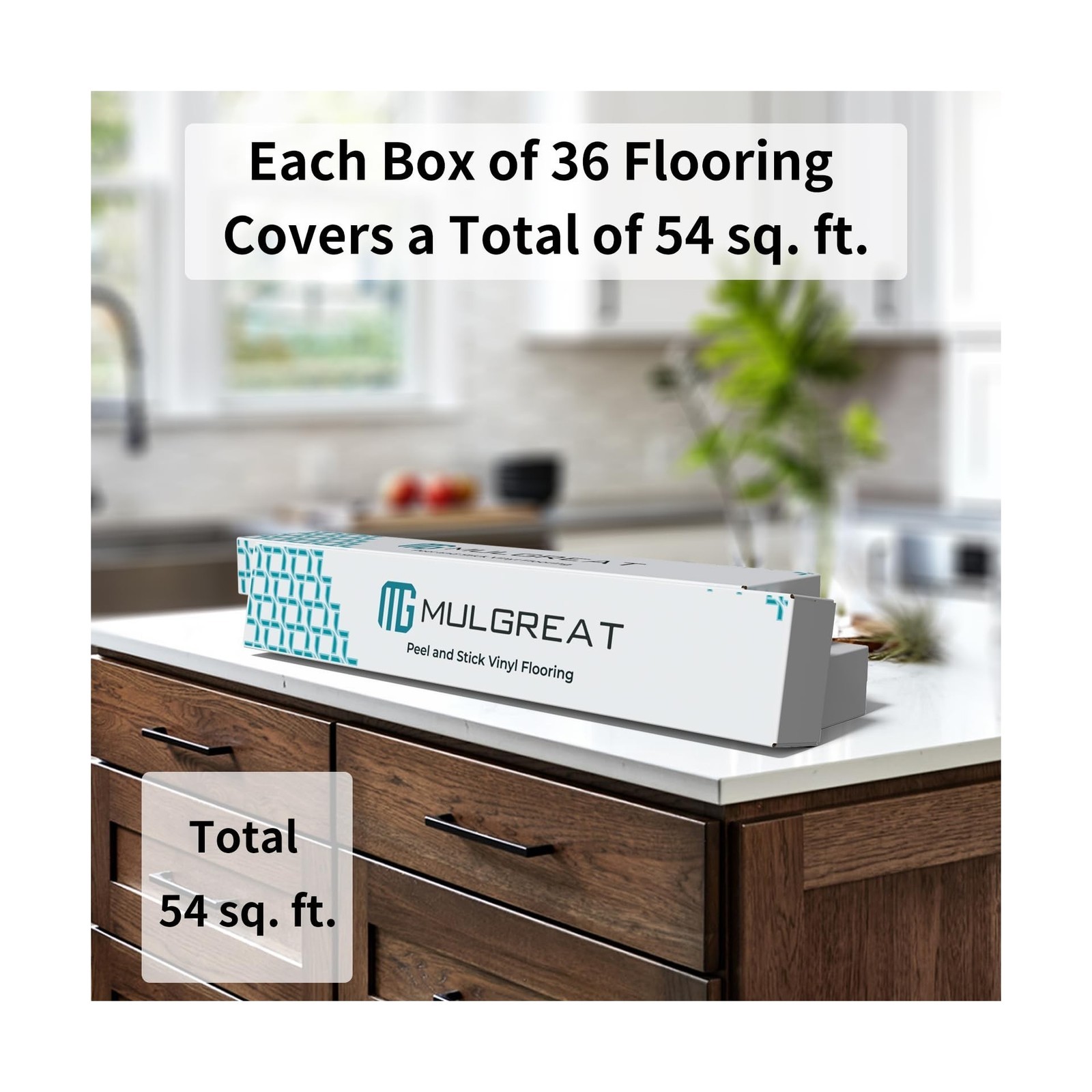 Peel and Stick Floor Tile, 36 Pc Waterproof Heavy Duty Wood Grain Tiles, 36″x 6″