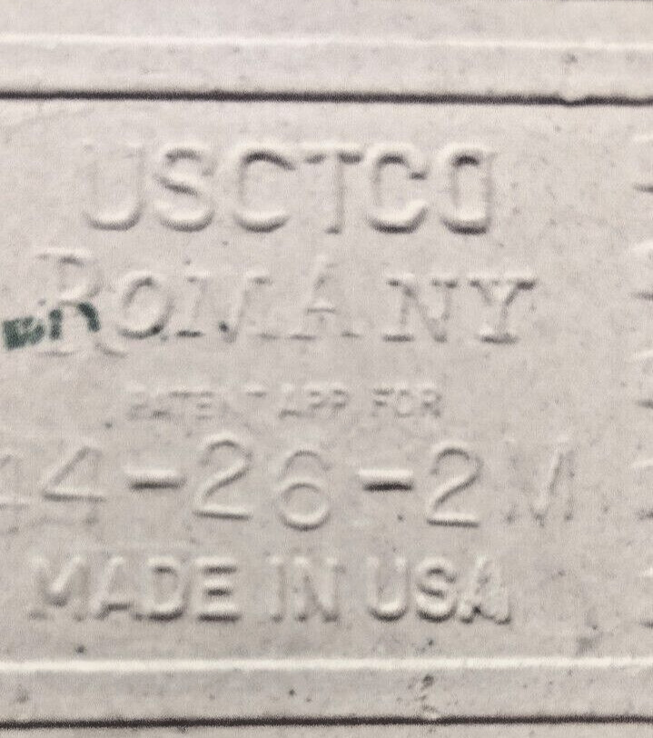 1 USCTCO Romany USA 4-1/4 Wall Tile 1950 Gloss Chocolate Brown Mocha Ceramic Vtg