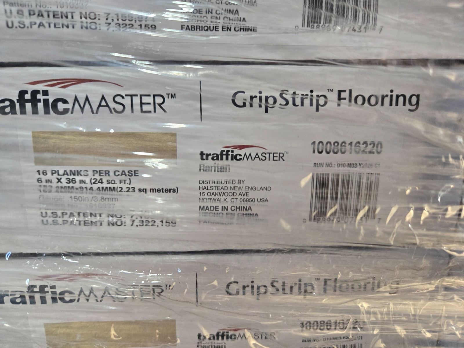Pallet Sale – Trafficmaster Flooring Raritan 6in x 36in – 20 cases