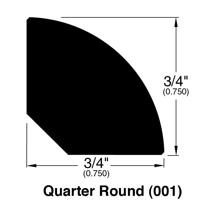 Kempas Quarter round