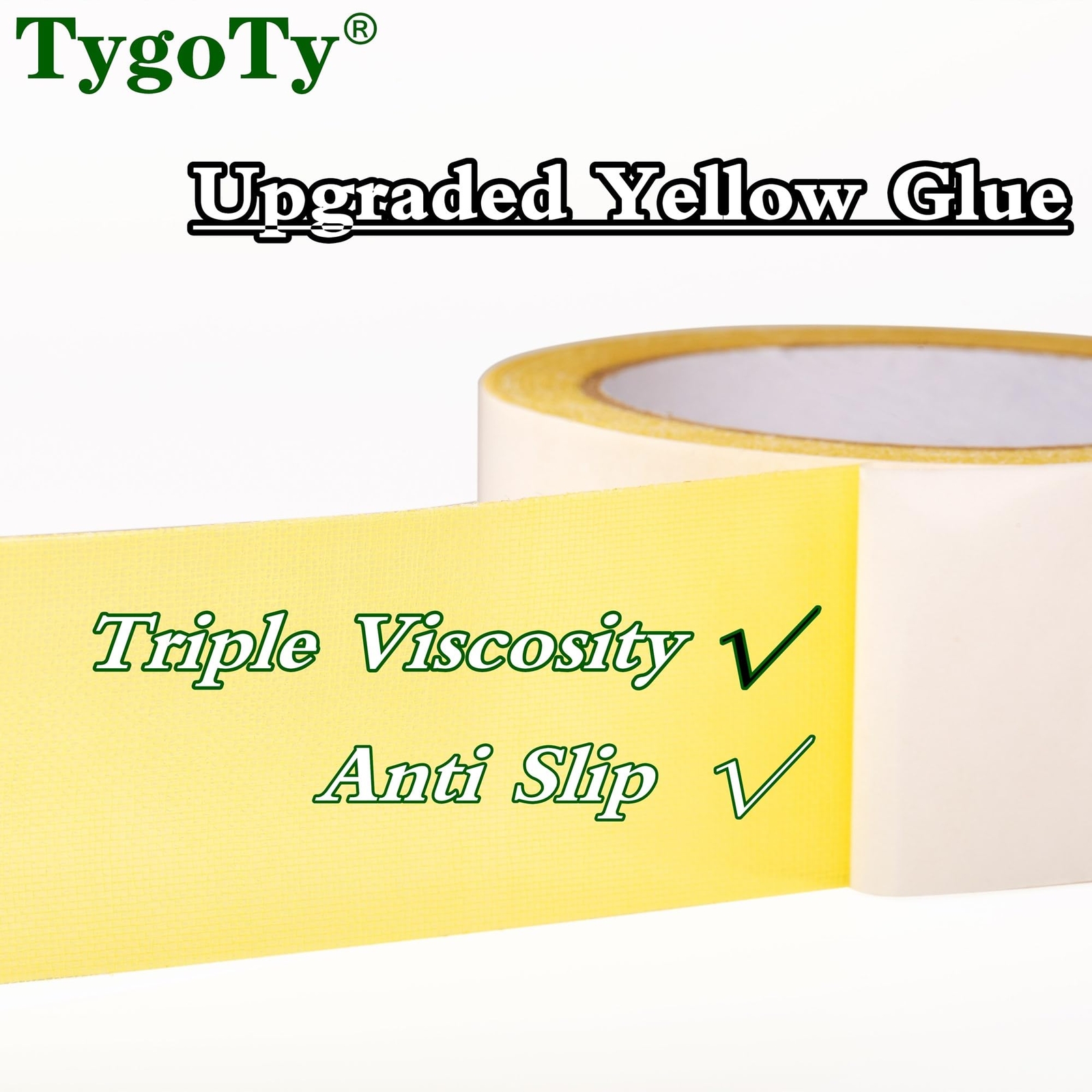 2.5Inch x 40Yards Double Sided Carpet Tape Removable Strong Adhesive for Rug Mat