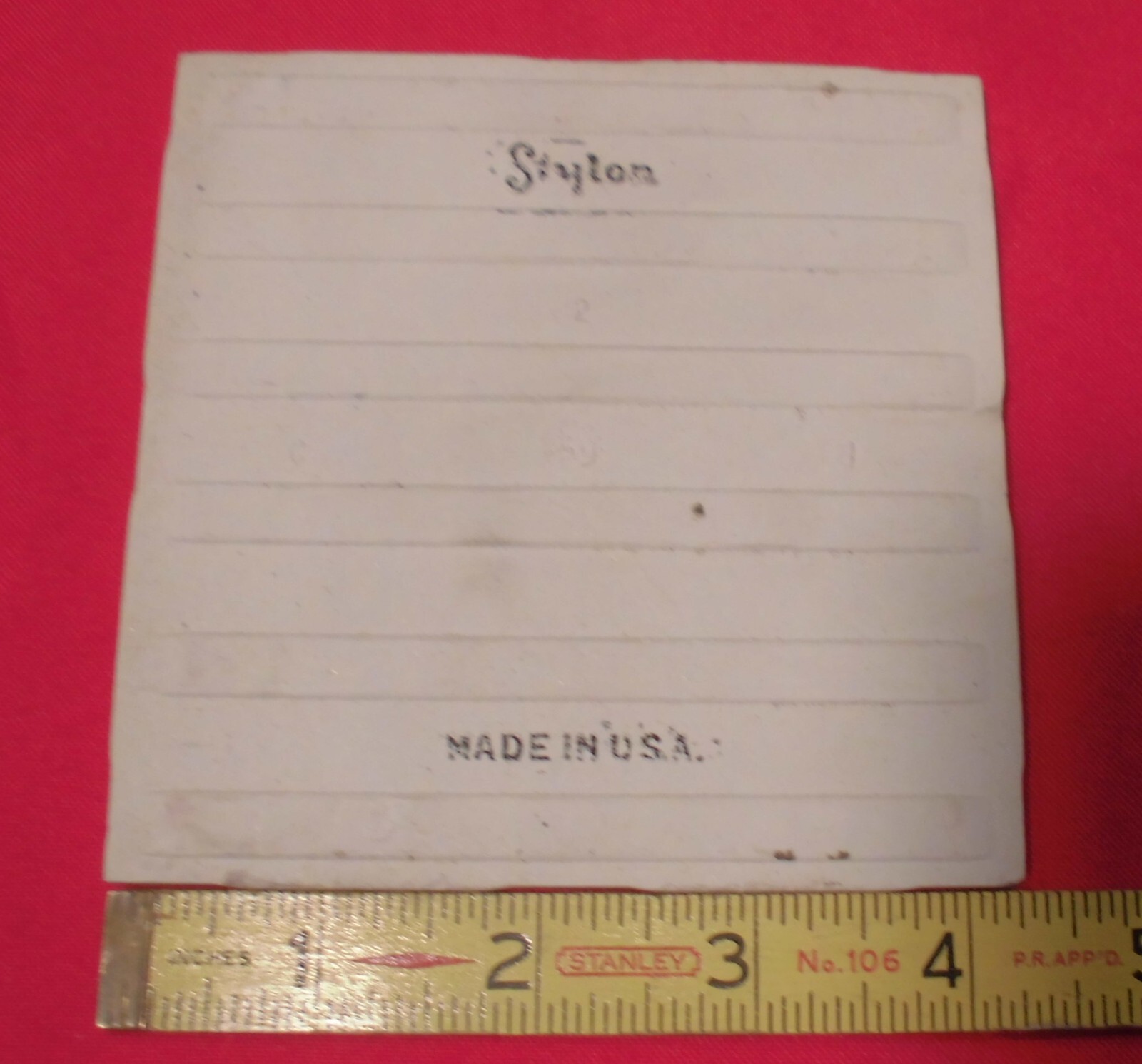 1 pc. Dark Gloss Black: 4-1/4″ Ceramic Tile by Stylon Co. Made in 1950’s -60’s