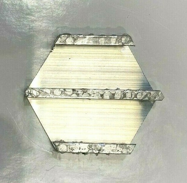 Brushed Aluminum 2 inch Hexagon Mosaic Backsplash Arts Crafts Tile (Pack of 10)