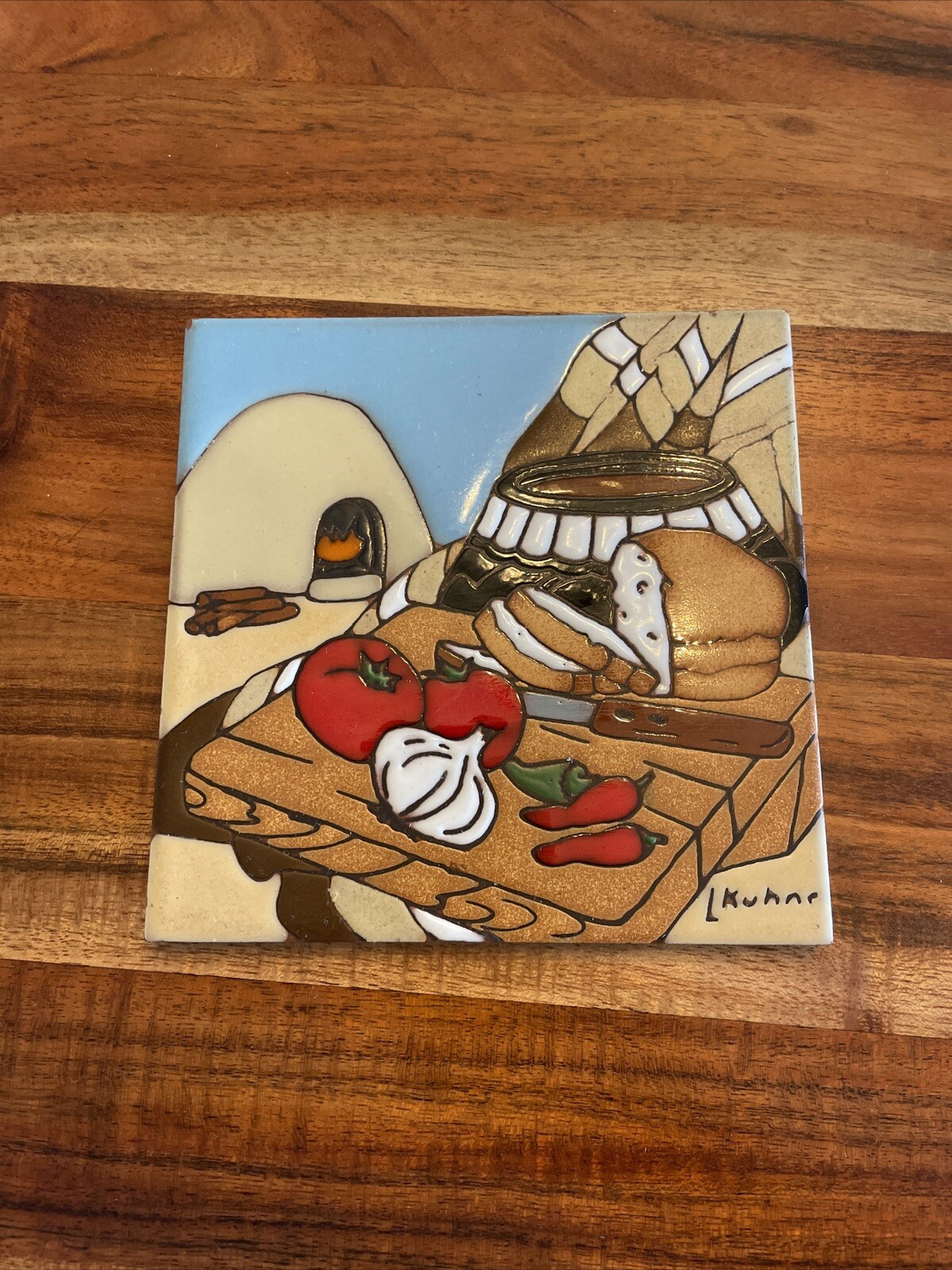 Southwest Kitchen Terra Cotta Tile Vintage Earthtones Tile L. Kuhne