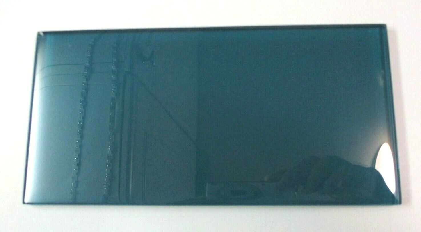 1 Subway Glass Wall Tile 7-3/4″ Aqua Blue / Teal Green Gloss Backsplash Accent