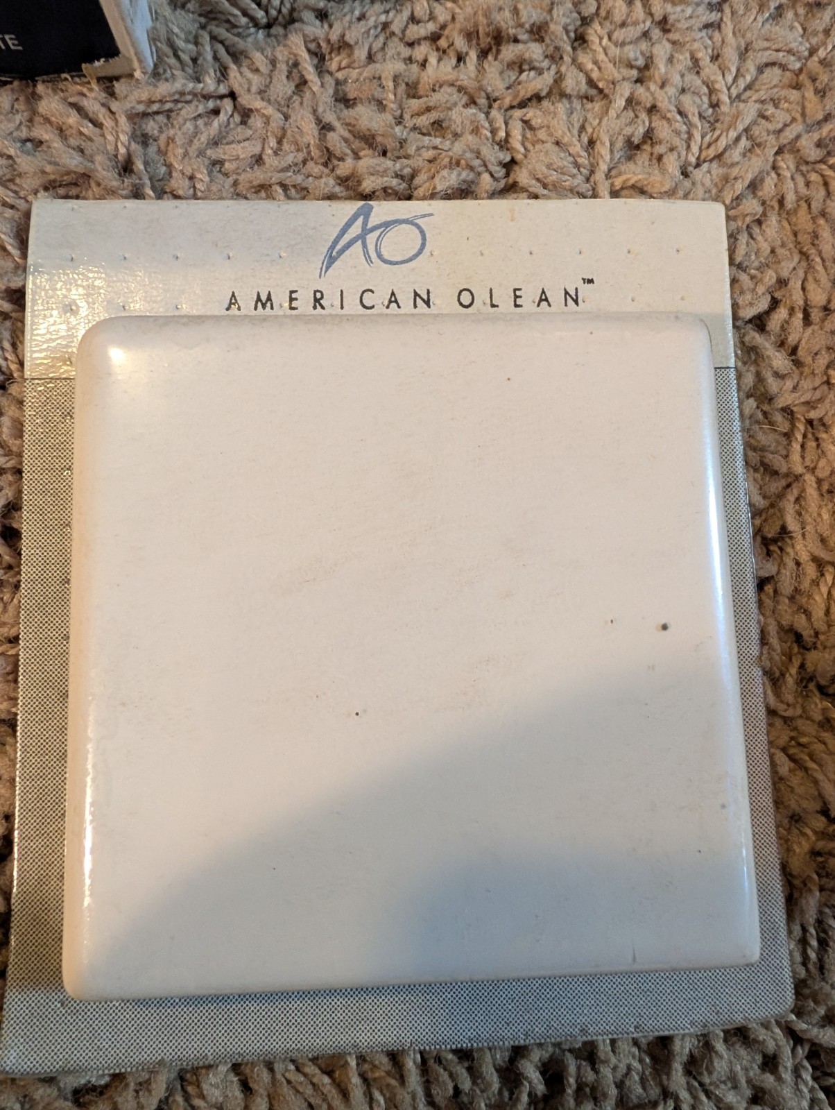 10 pc American Olean Ceramic Wall Tile 4 1/4″ Gloss White Scrl4449 SL10