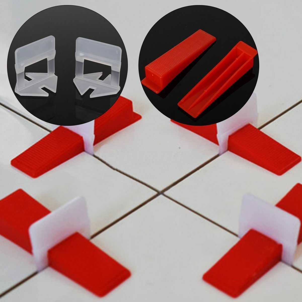 200-2000X Clip Tile Leveling System Kit Floor Wall 1/3mm Tile Spacer Tiling Tool