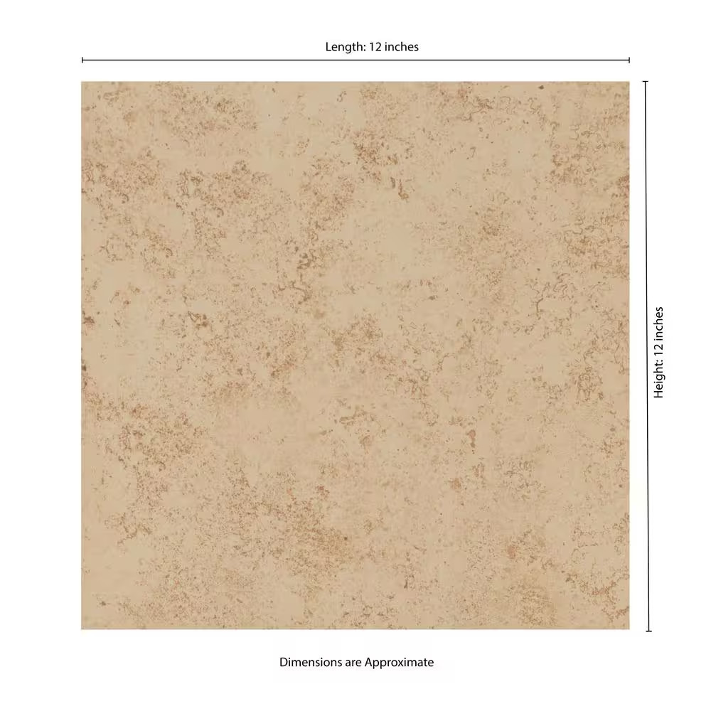 Baja Beige 12 In. X 12 In. Matte Ceramic Floor and Wall Tile (15 Sq. Ft. /Case)