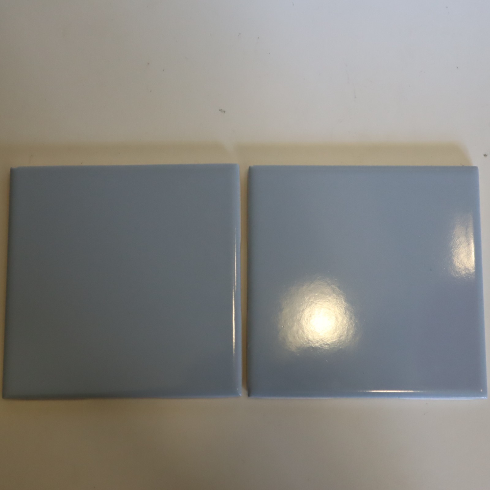 Vintage NOS Florida Tile 4-3/8″ Light LT Vermont Blue Tiles