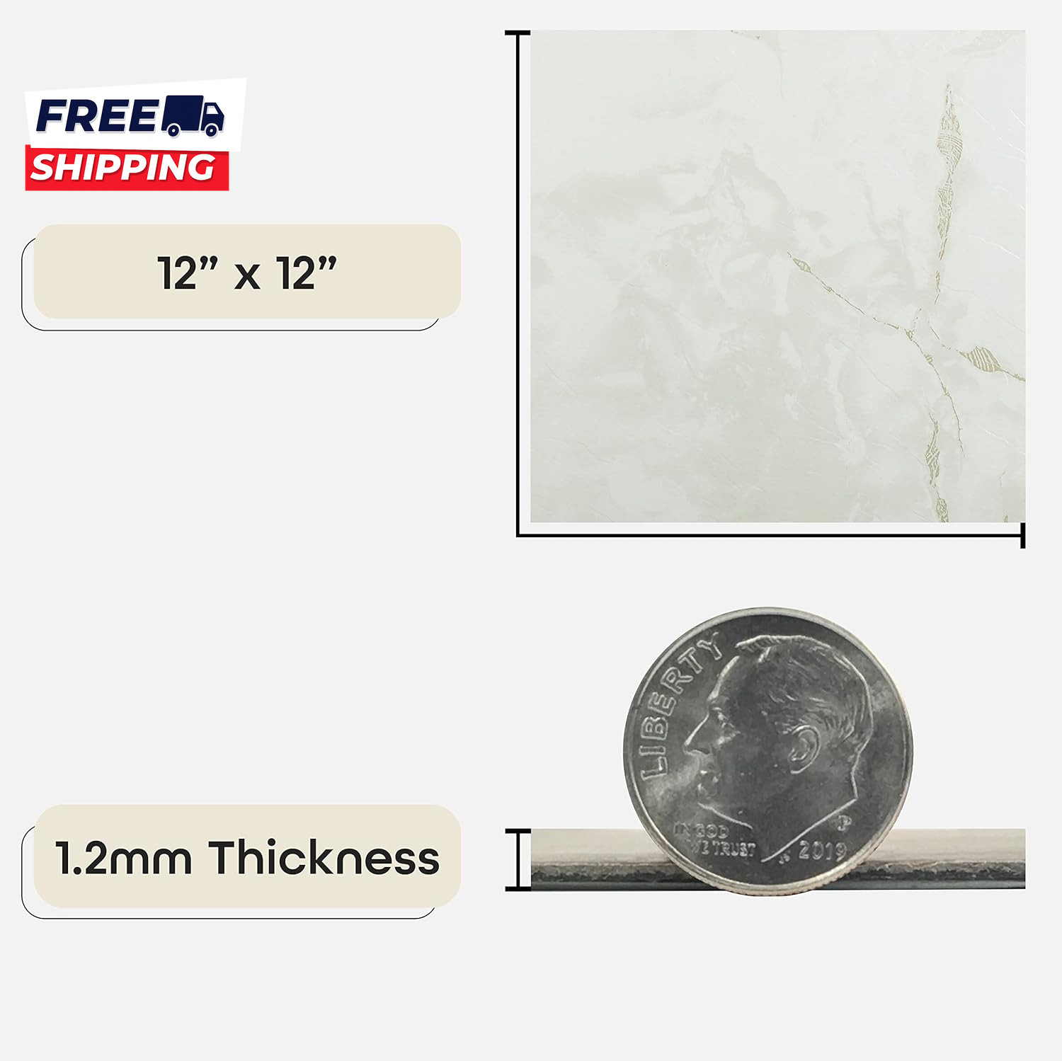 Nexus Self Adhesive 12 Inch Vinyl Floor Tiles 20 Tiles 12 X 12 Classic Grey