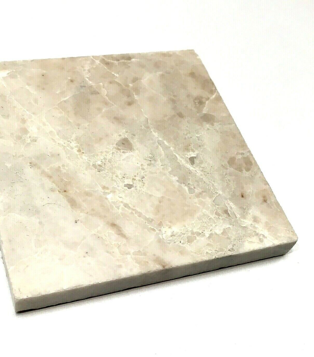 Cappucino Beige 4×4 Brushed Marble Tile Backsplash Wall (Sold by the piece)