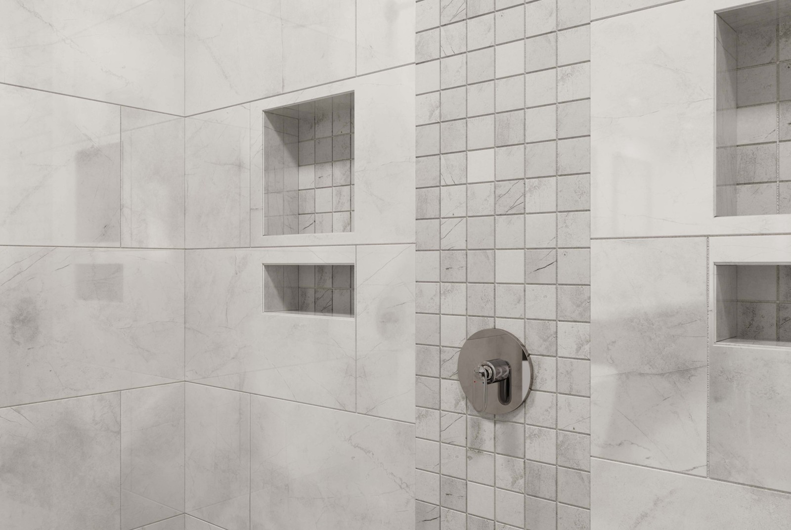 Cruz Bay Studio MKT61166 Pierre – 12″ x 24″ Square Floor and Wall – Light Grey