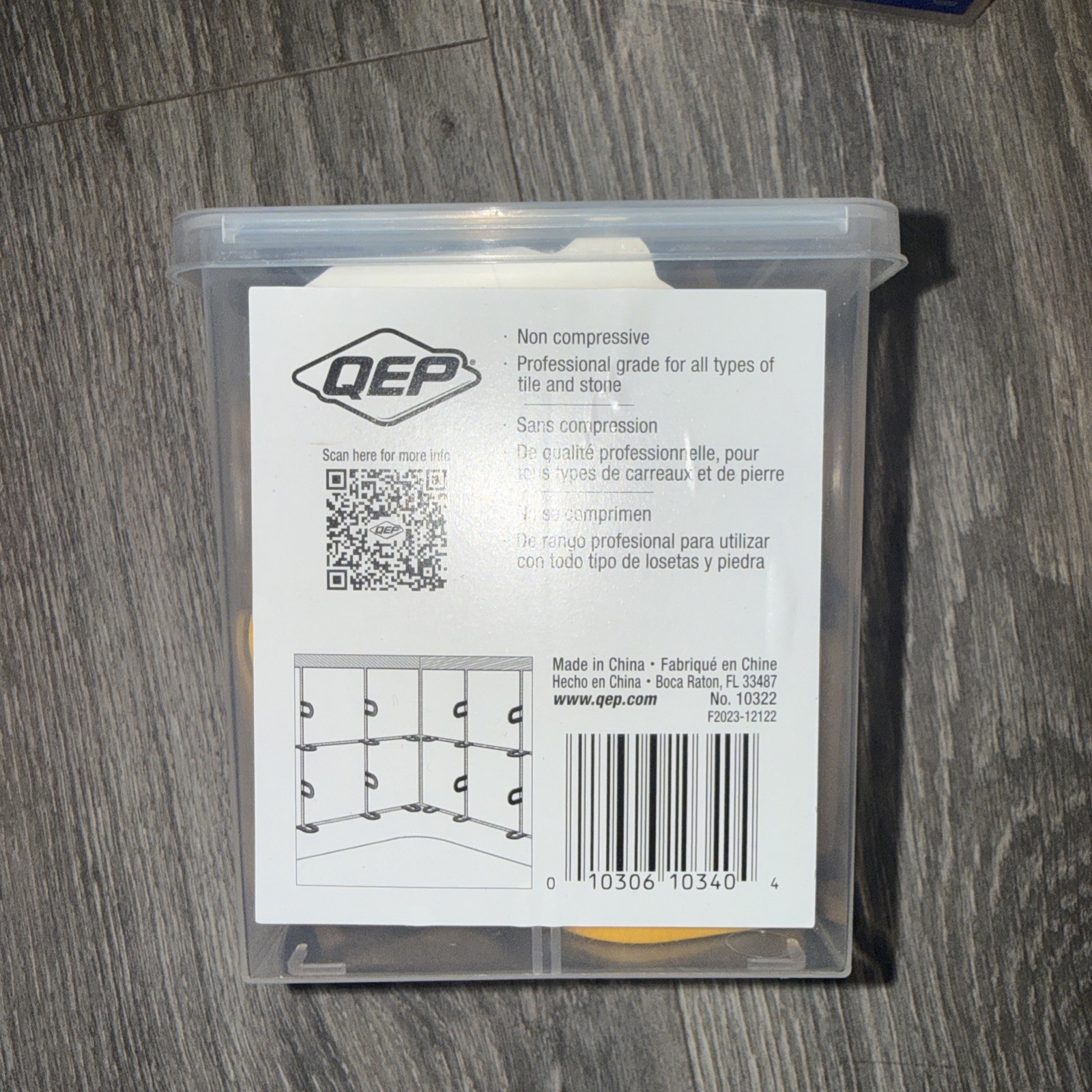 QEP Horseshoe Shims 3/16″ 5mmYellow Plastic Non Compressive 100 Pack 10322