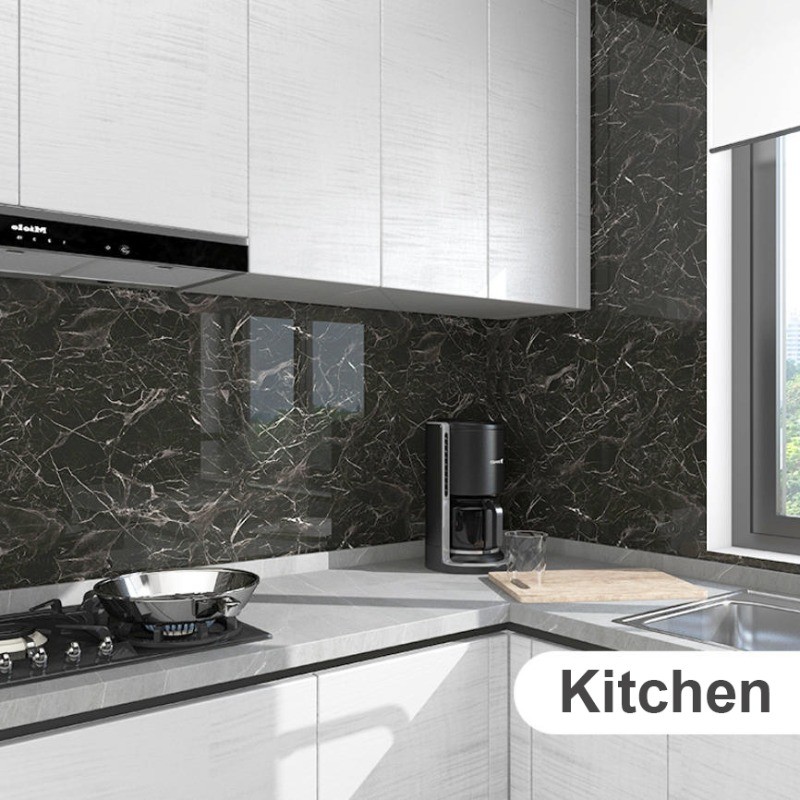 20x Peel & Stick Backsplash Tiles 12×24″ Faux Marble Self-Adhesive Wall Tile PVC