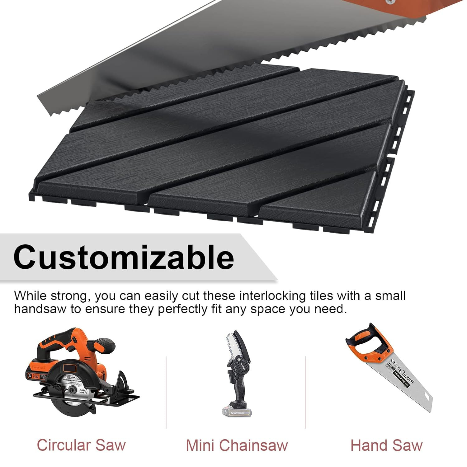 36 Pack Interlocking Deck Tiles, 12″X12″ Patio Pavers, Heavy Duty Plastic Outdoo