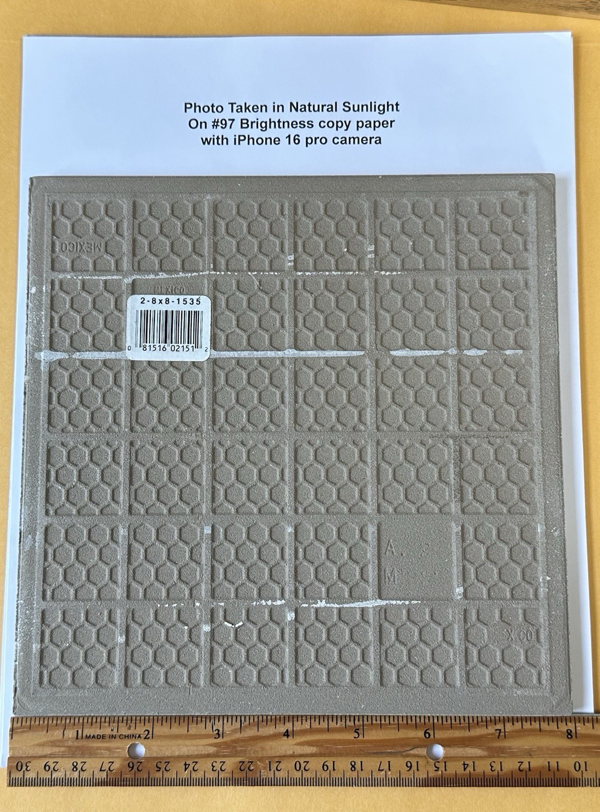 1 pc. Shades of light Browns: 8″ Daltile Ceramic Floor Tile: Vail 7-15/16″ New
