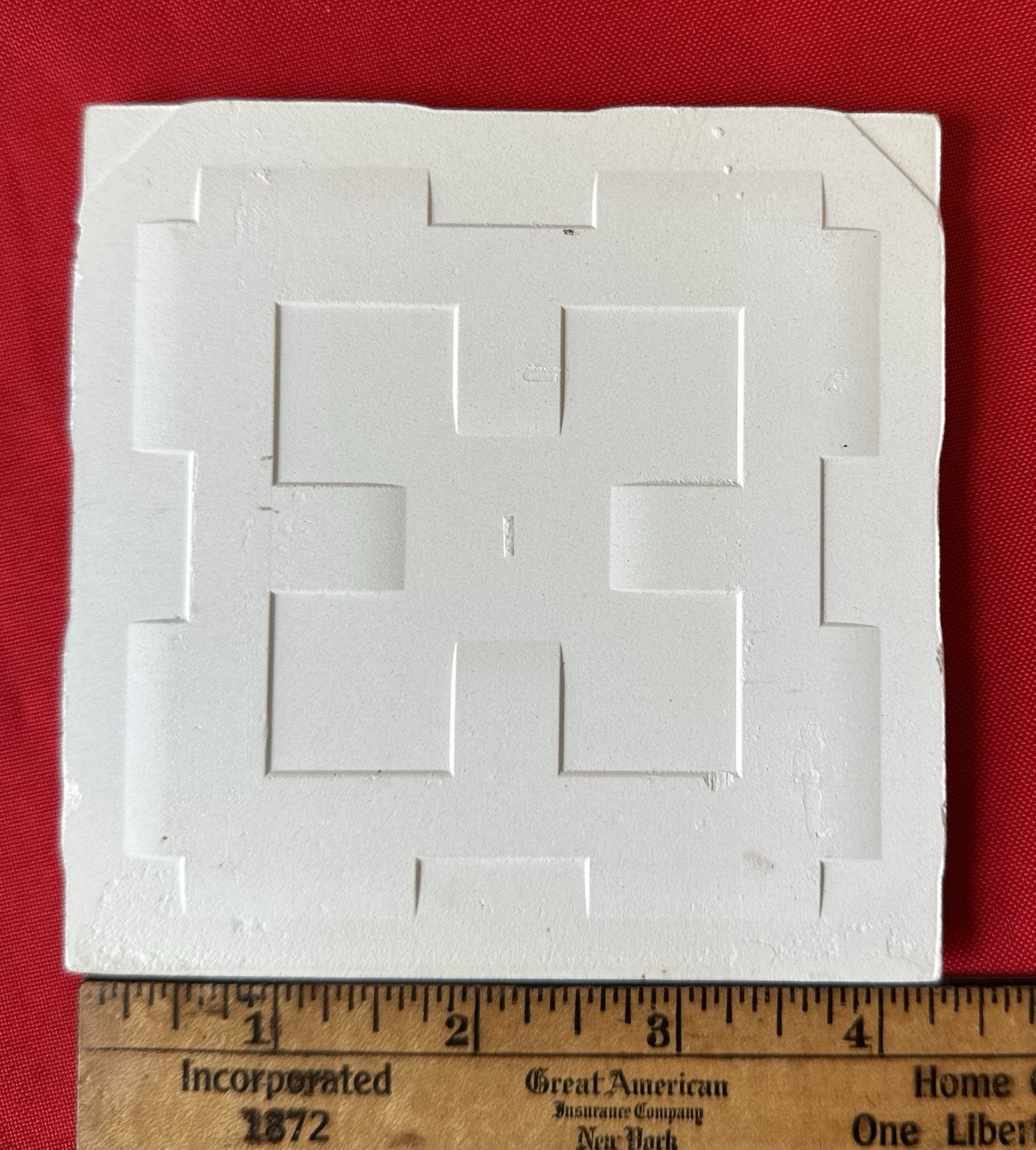 1 pc. Clair-De-Lume: 4-1/4″ Glossy Bullnose Ceramic Tile, Oxford + Robertson Co.