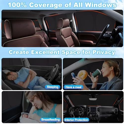 2019-2024 Silverado Window Shades | 6 Layers LZW-QZ-2019-2024 Silverado