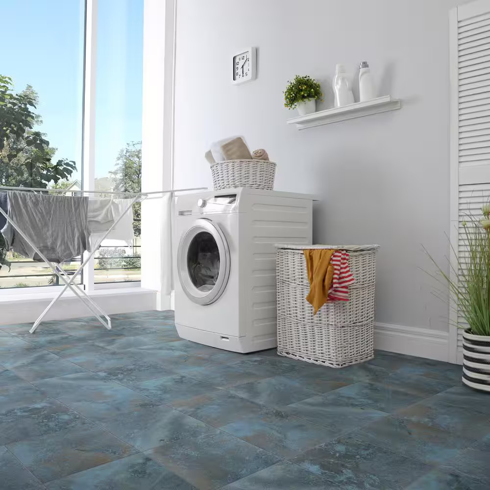 Biotech Ocean Green River Matte 12 In. X 12 In. Porcelain Floor and Wall Tile (1