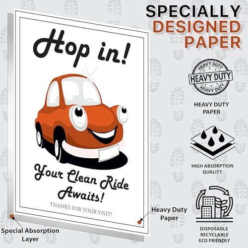 Paper Floor Mats for Cars Disposable – Car Mat Protector Mechanic Detailing