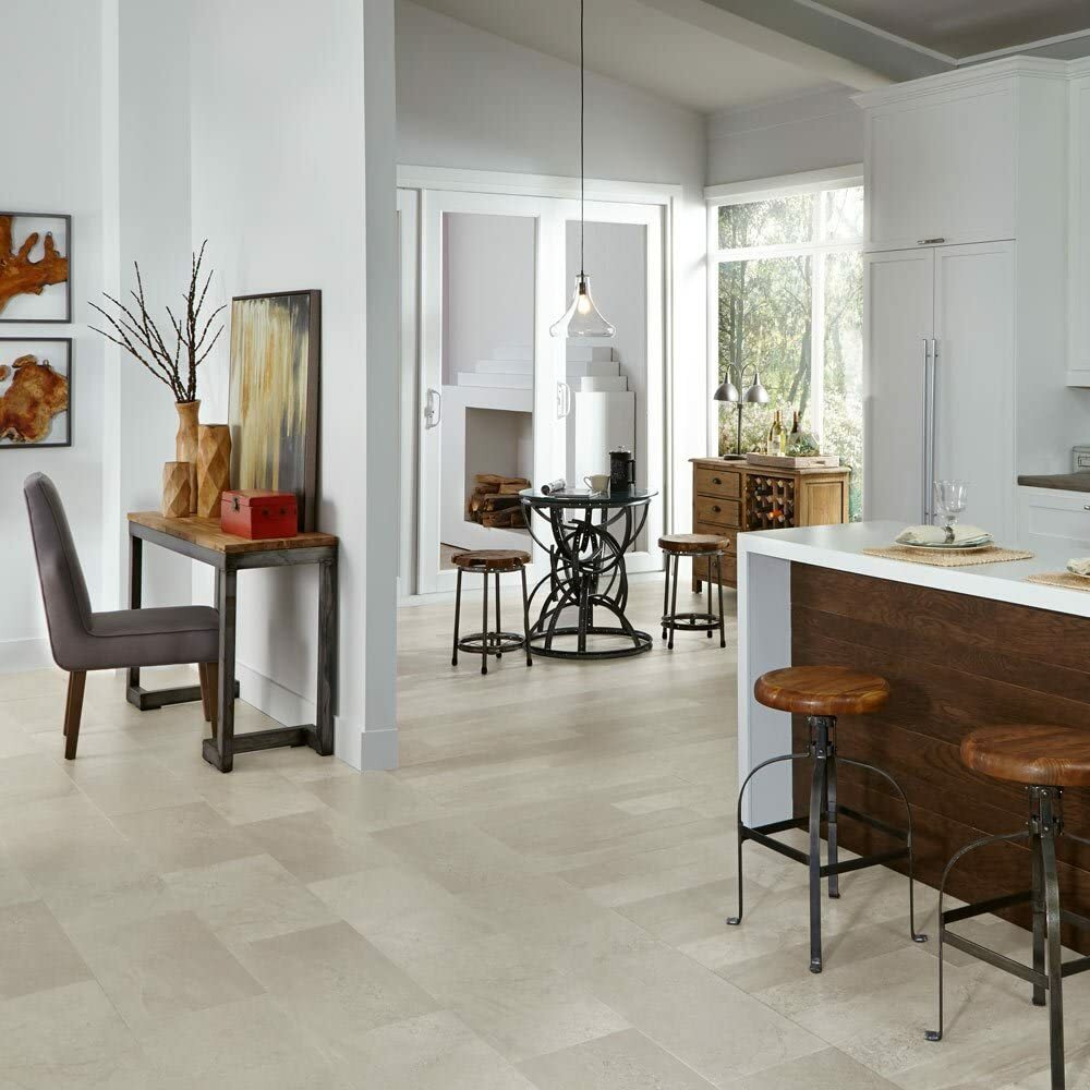 Mannington LVT ALP401 Adura Glue Down Collection Meridian Stucco