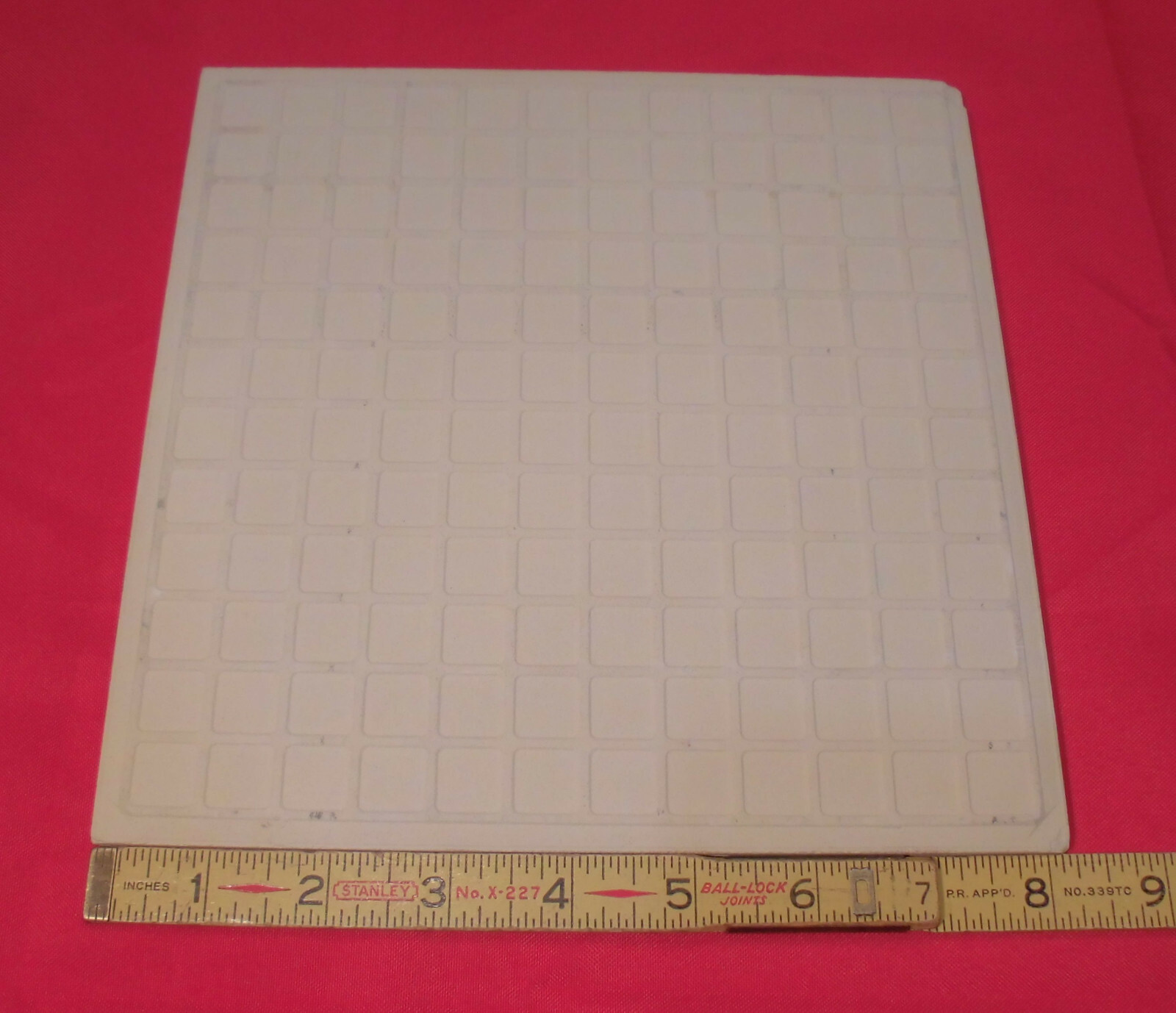 1 pc. Florida Ceramic Floor Tile 8-3/16″ *off-white beige* medium textured New