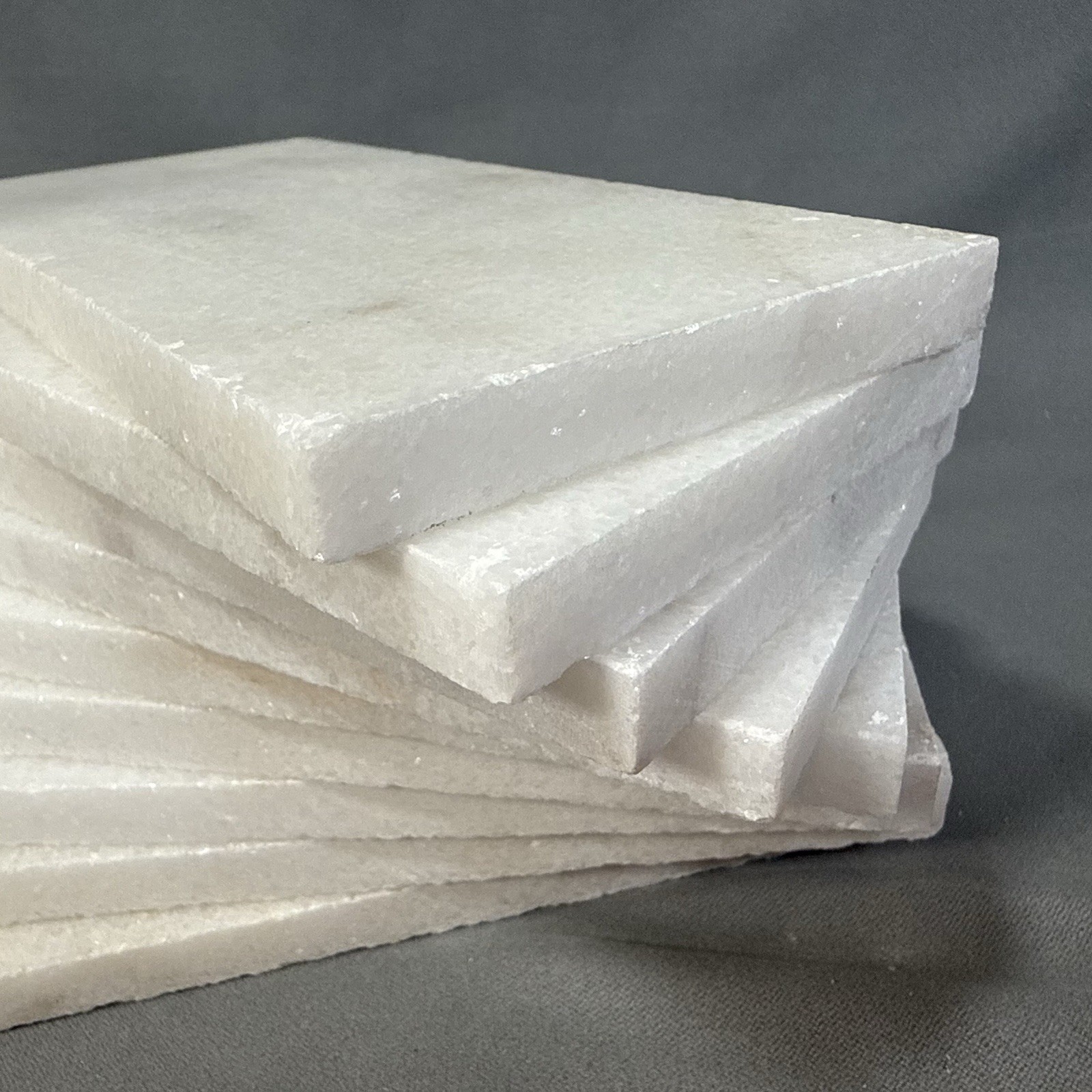 Lot of 10 Carrara White 6×3 Polished Marble Tile Wall Backsplash Bath Craft DIY