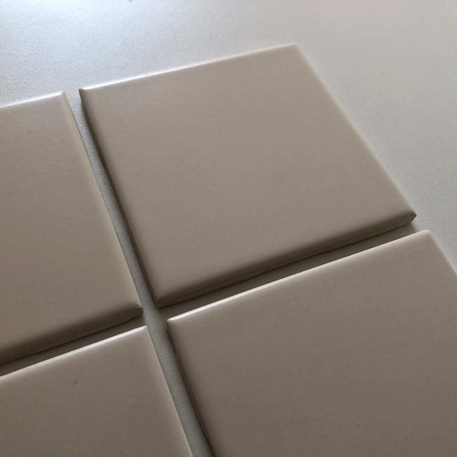 4 Florida Tile 555 Lumina Natural 4 3/8″ x 4 3/8″ Square Vintage Mid Century