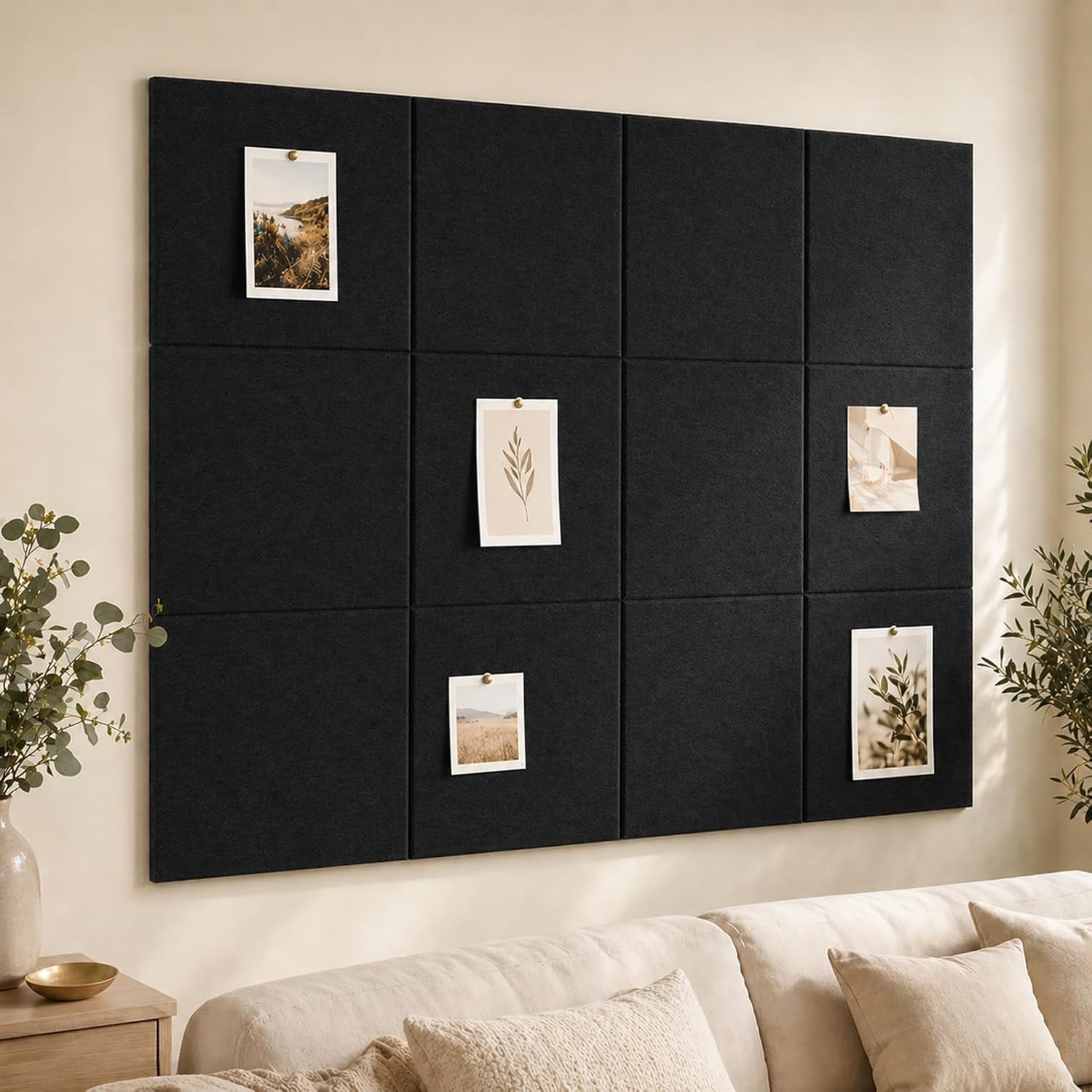 Large Cork Boards Walls 36″ x 24″ Self Adhesive Felt Wall Tiles Ideal Office