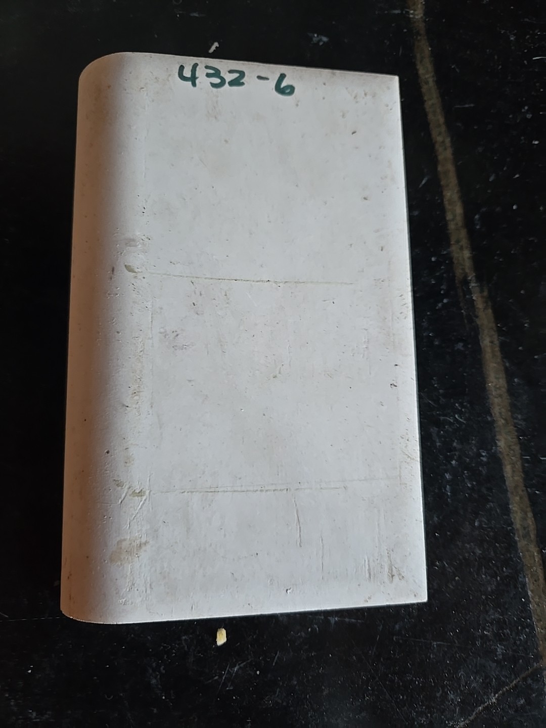 Vintage 6 1/8″ X 3 7/8″ Cove Base Dark Harvest Green Tile NOS
