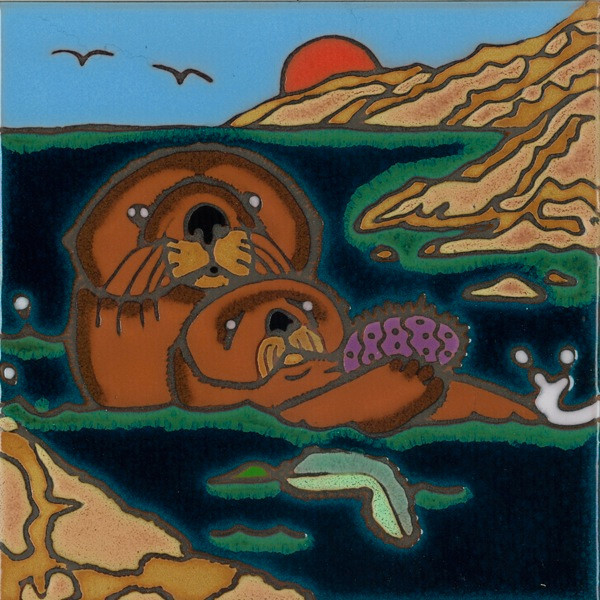 Ceramic Tile Sea Otter wall decor hot plate installation backsplash mural